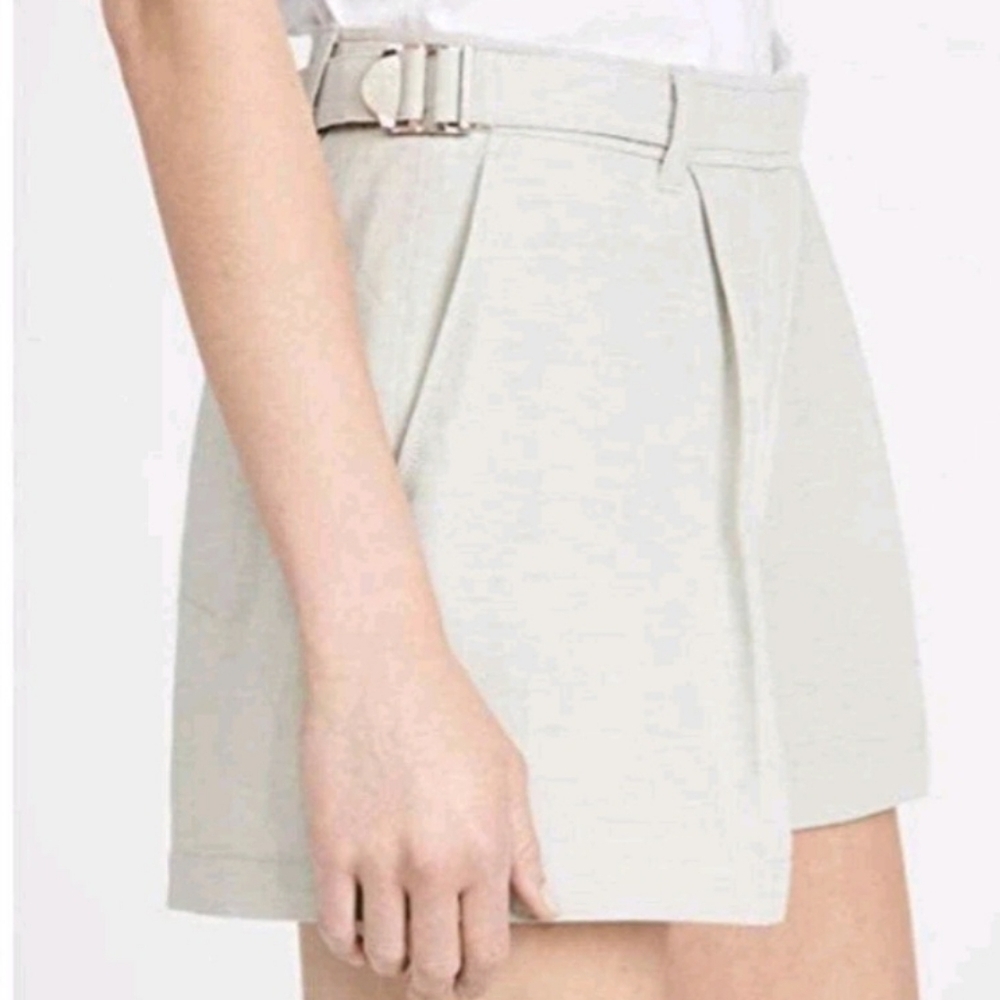 NEW! ATM ANTHONY THOMAS MELILLO Linen Blend Pleated Shorts 8. - Picture 3 of 7